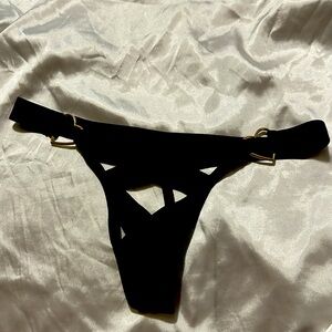 black panties with iron inserts with hearts